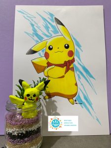 Pikachu dessin et modelage